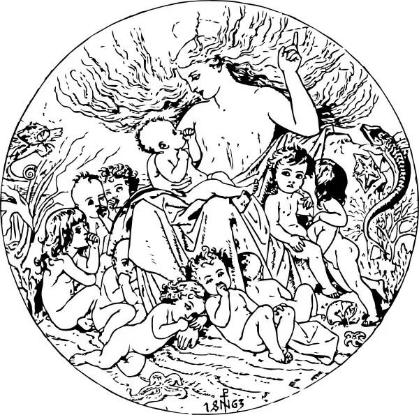 The Water Babies clip art