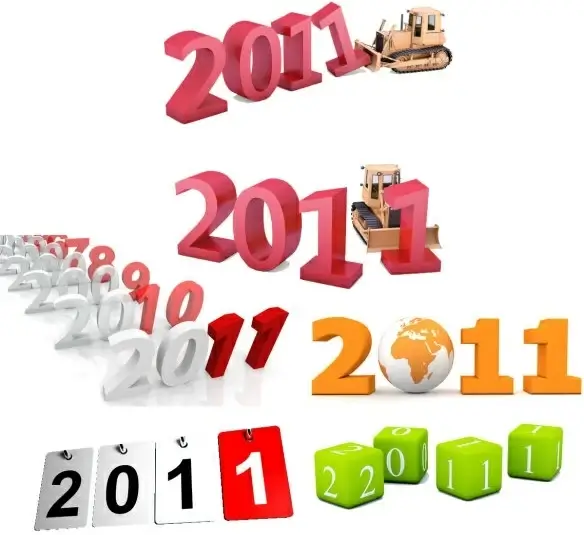 threedimensional 2011 font design highdefinition picture