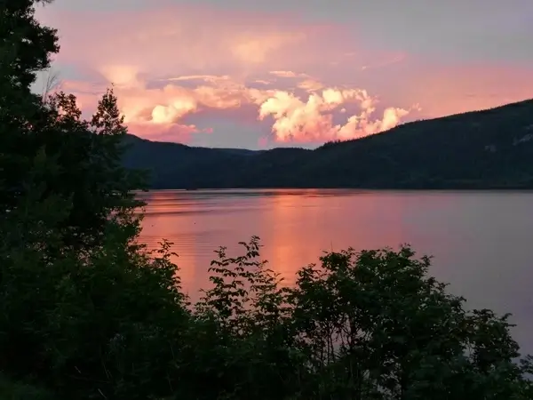 thunderstorm clouds sunset
