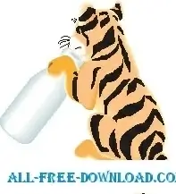 Tiger with Bottle