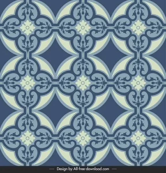 tile pattern template dark flat repeating symmetric shapes