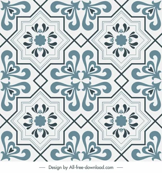 tile pattern template elegant classic decor repeating symmetry