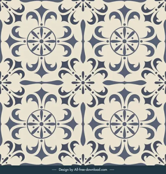 tile pattern template elegant european decor repeating symmetry