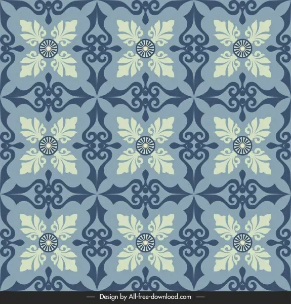 tile pattern template repeating symmetric elegant classic decor