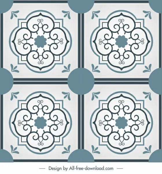 tile pattern templates classic elegant symmetric decor