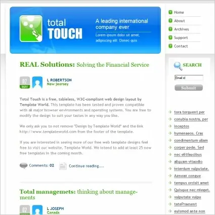 Total Touch Template