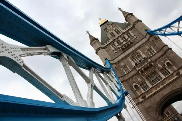 tower bridge in angle