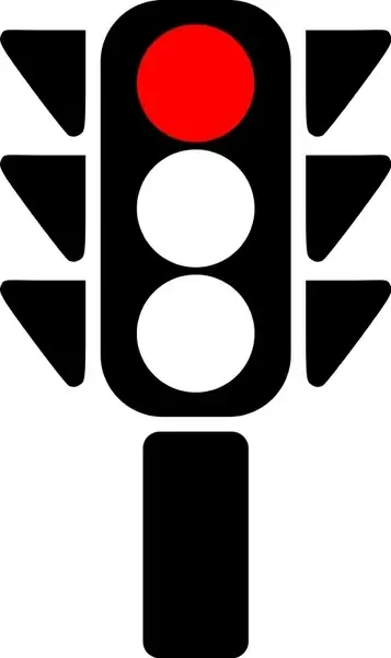 Traffic semaphore red light