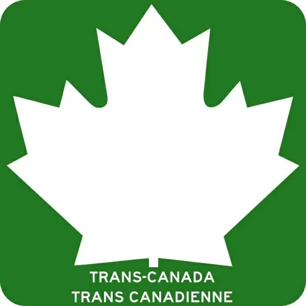 Trans Canada Highway clip art