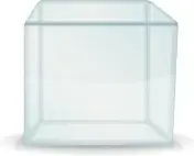 Transparent Cube clip art