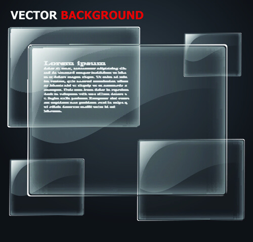 transparent glass backgrounds vector
