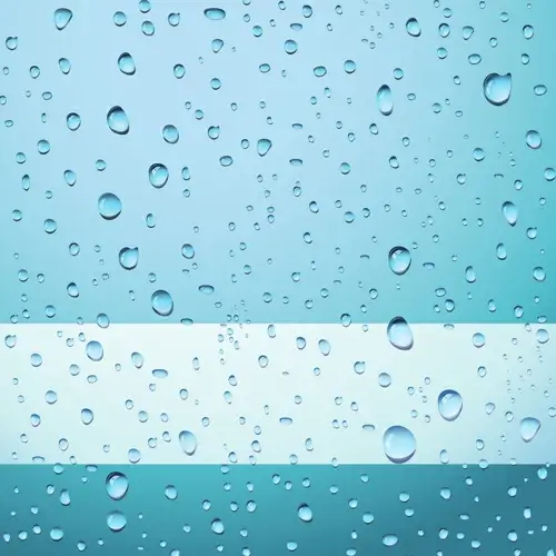 transparent water drops design background vector