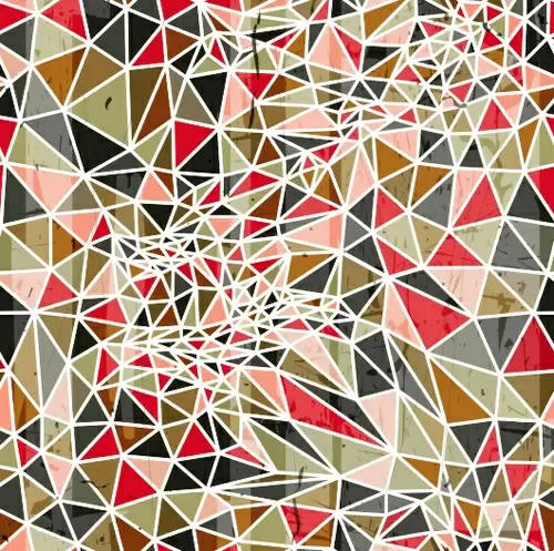 triangle portfolio with grunge background vector