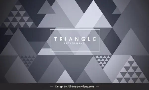 triangles background modern flat illusion decor