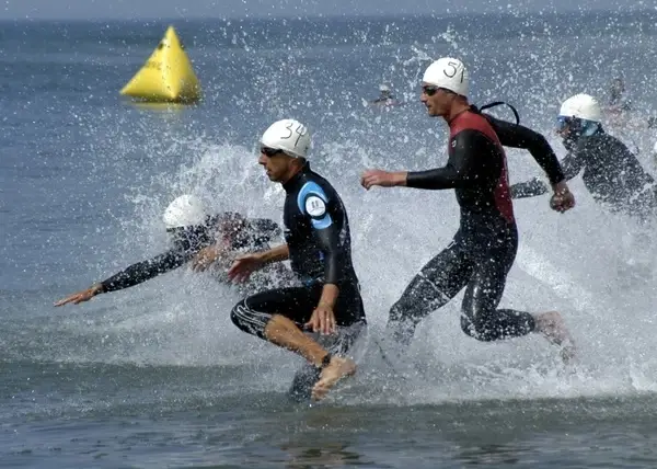 triathlon swimming phase grueling