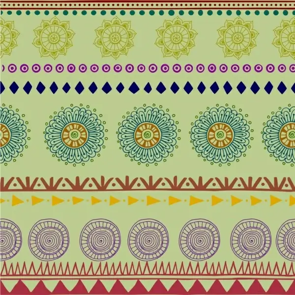 tribal pattern background colorful repeating boho style
