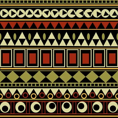 tribal pattern seamless borders vector
