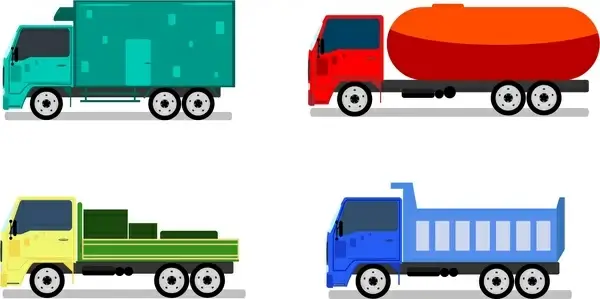 trucks design collection in various types