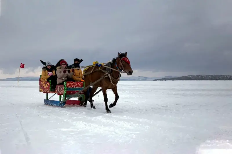 turkey country backdrop dynamic sleighing activity 
