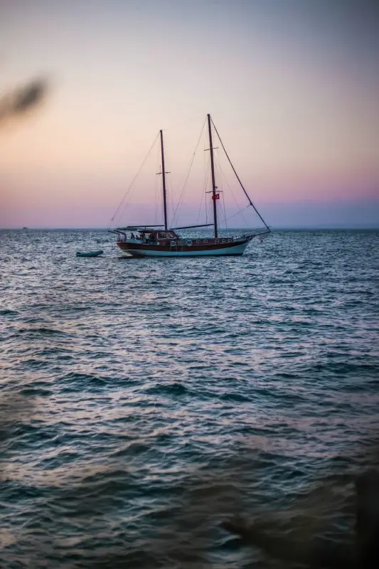 turkey scenery picture fishing boat sea scene 