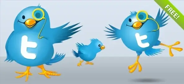 twitter bird illustrations 