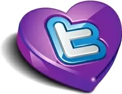 Twitter heart purple