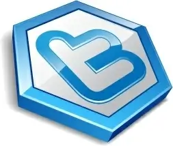 Twitter hexa blue