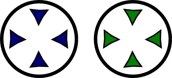 Two Focus Dots clip art