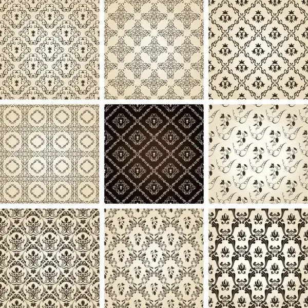 decorative pattern templates elegant symmetric repeating shapes