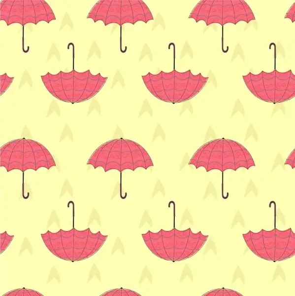 umbrella background colored repeating decoration