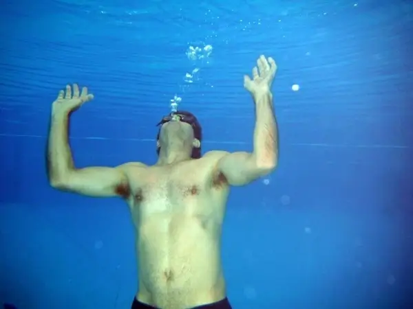underwater swimming