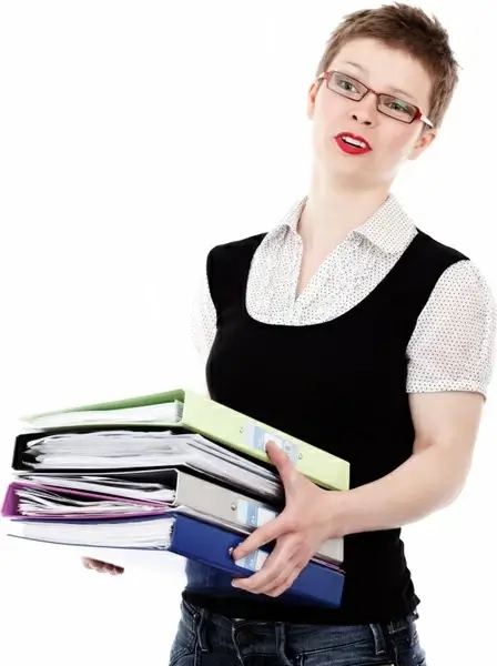 unhappy office worker