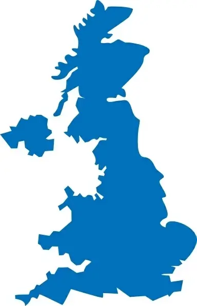 United Kingdom Map clip art