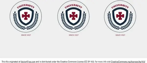 university badge vector