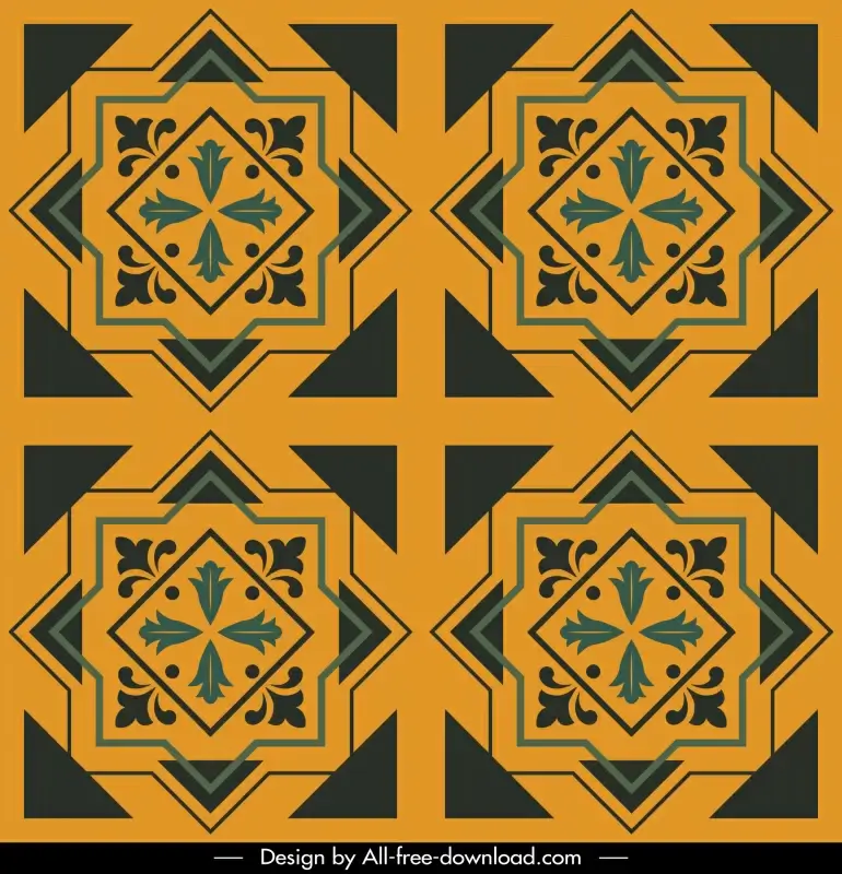 urban decore matt ceramic pattern template symmetric repeating geometric decor