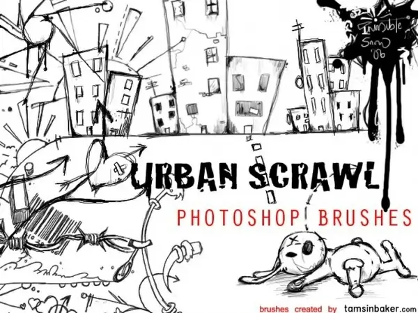Urban Scrawl Brush Pack
