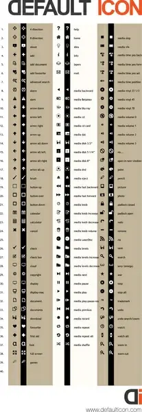 utility graphic icons vector