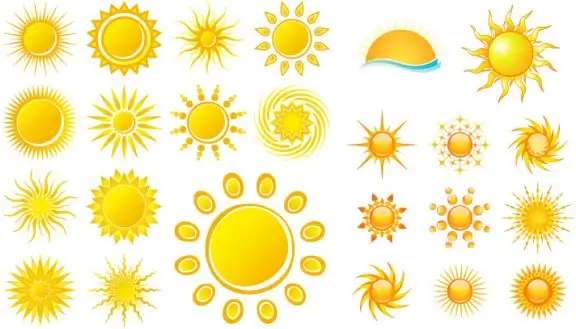 utility sun icon vector