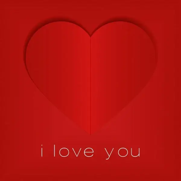valentine39s day greeting card cover heartshaped vector