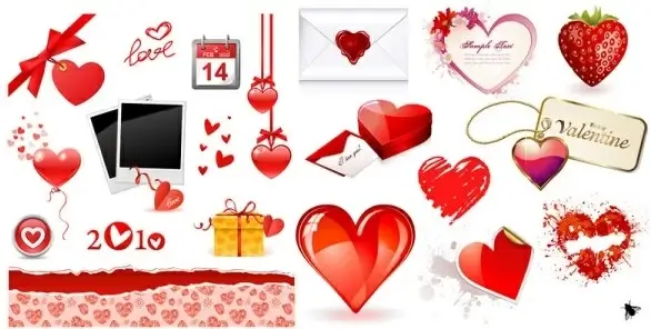 valentine day love element vector