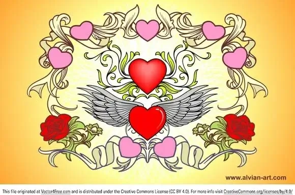 valentine day vector art