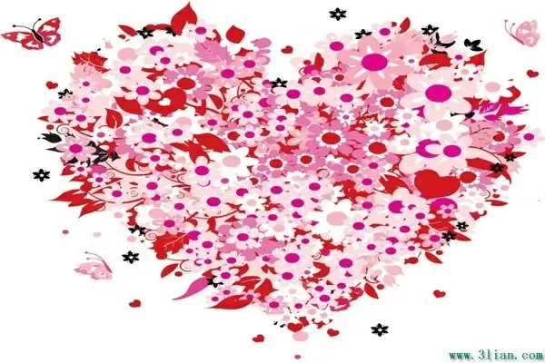 valentine heart vector