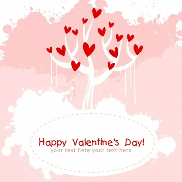 valentine love tree line art bird pattern vector