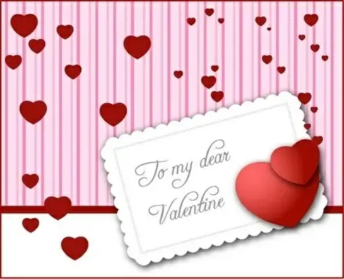 Valentine’s Day Card Vector Graphic