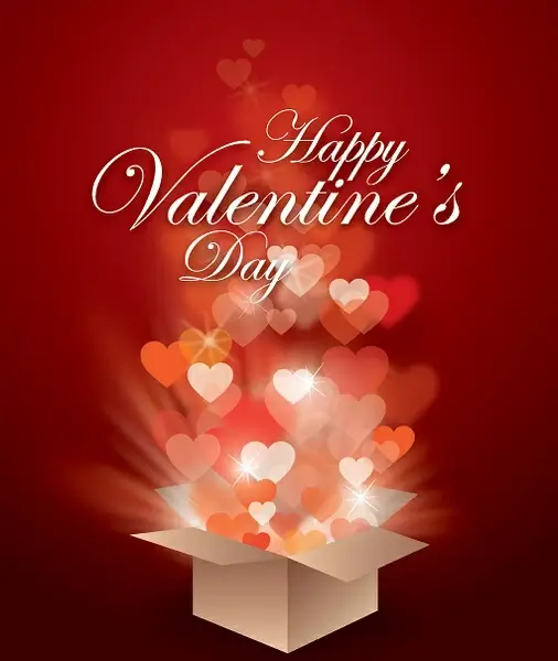 valentines gift vector graphic