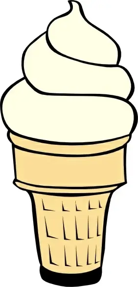 Vanilla Soft Serve Ice Cream Cone clip art Vectors graphic art designs in  editable .ai .eps .svg .cdr format free and easy download unlimit id:13635