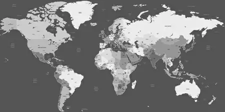 various geographical maps design vector set