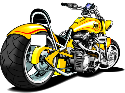 various luxury motorbike vector