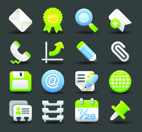 various society vector icons set