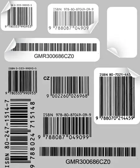 various types of barcodes vector set